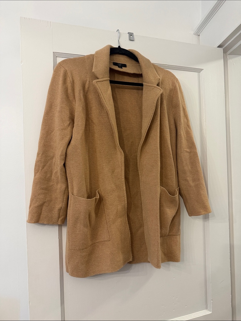 J. Crew Camel Open-Front Blazer Jacket